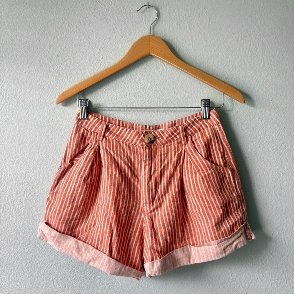 Billabong Orange Cuffed Shorts